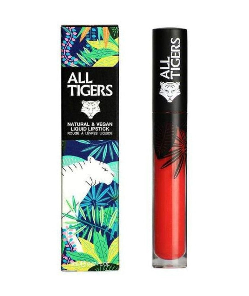 All Tigers, Natural & Vegan, Naturlig, Matt, Läppglans, 784, Led spelet, 8 ml