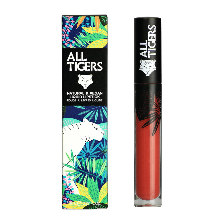 All Tigers, Natural & Vegan, Naturlig, Matt, Läppglans, 683, Gör ditt avtryck, 8 ml