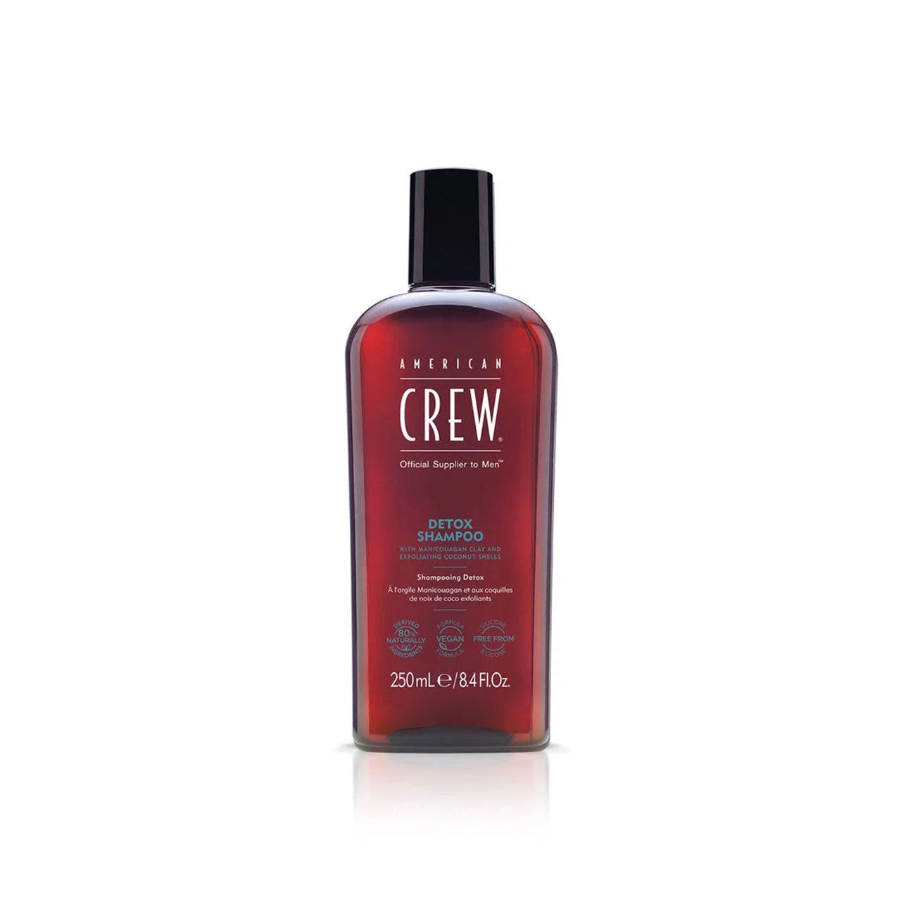 American Crew, Detox, Vegan, Hårschampo, För reglering av överflödigt talg, 250 ml