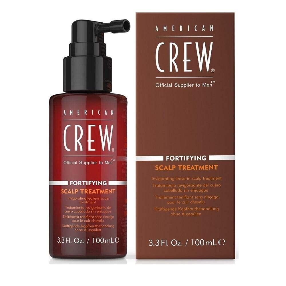 American Crew, Fortifying, Växtbaserade proteiner, Leave-in-behandlingsserum för hårbotten, För volym, 100 ml