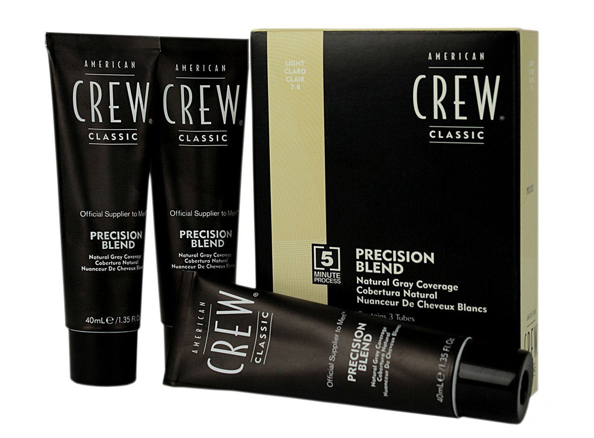 American Crew, Precision Blend, Semi-permanent hårfärg, 7-8 Ljus, 3x, 40 ml