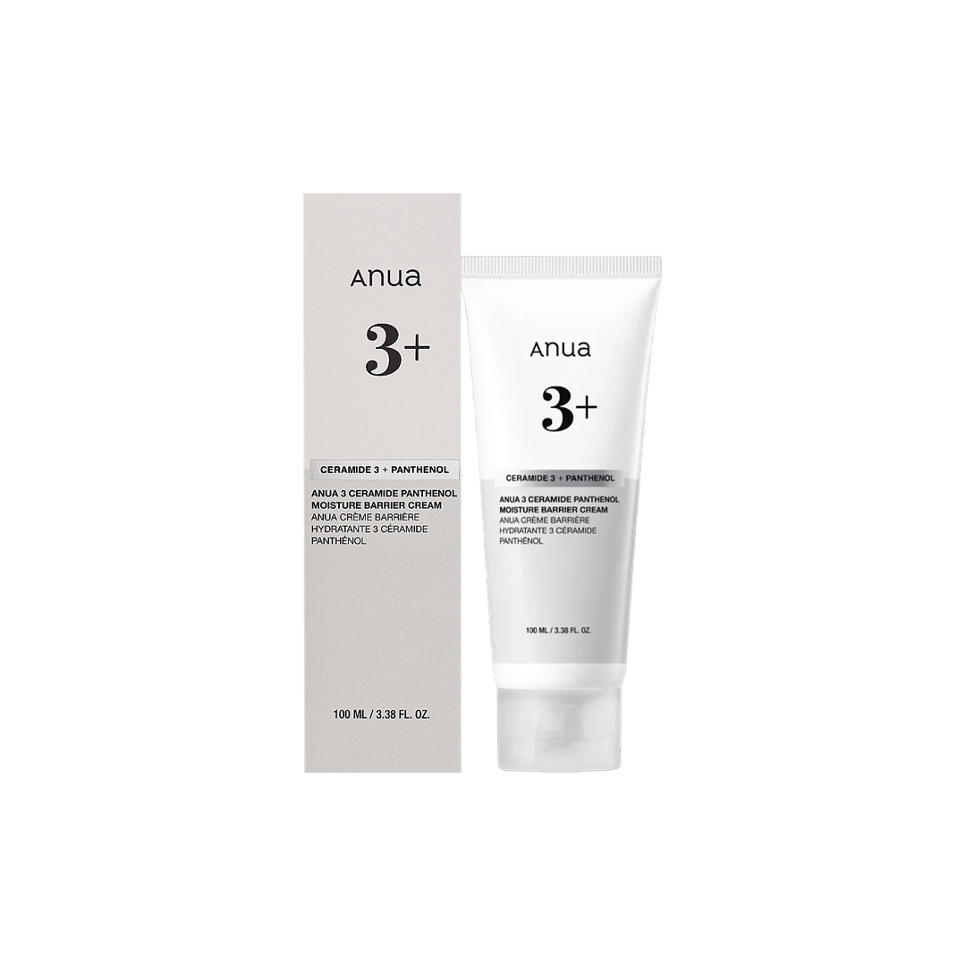 Anua, 3+, 3 Ceramid + Panthenol, Återfuktande, Grädde, För ansiktet, 100 ml