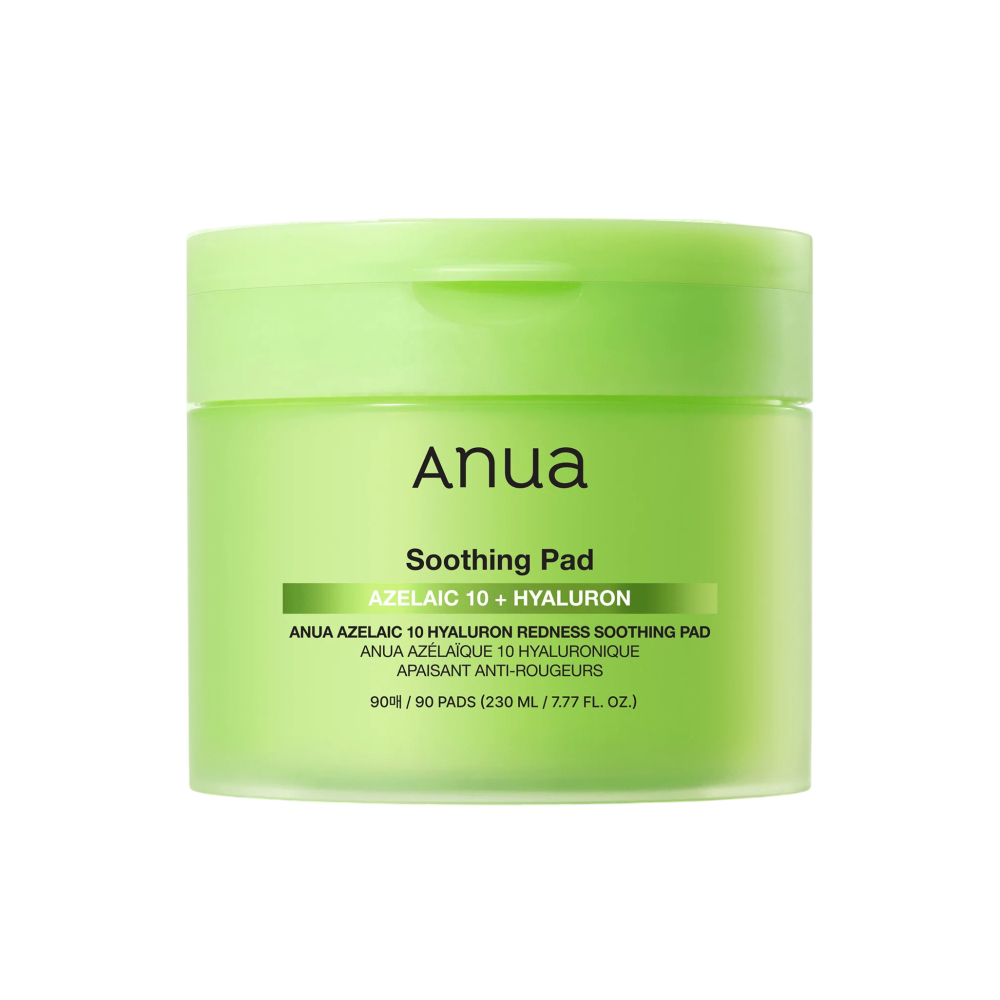 Anua, Azelaic Acid 10, Azelainsyra 10 + Hyaluron, Lugnande mot rodnad, Peel-off pads, 90 st.