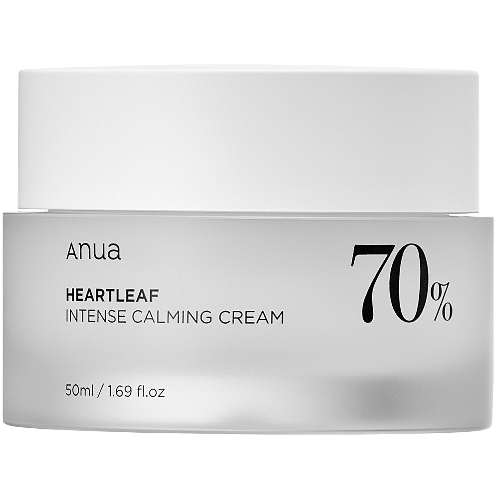 Anua, Heartleaf 70%, Lugnande, Grädde, För ansiktet, 50 ml