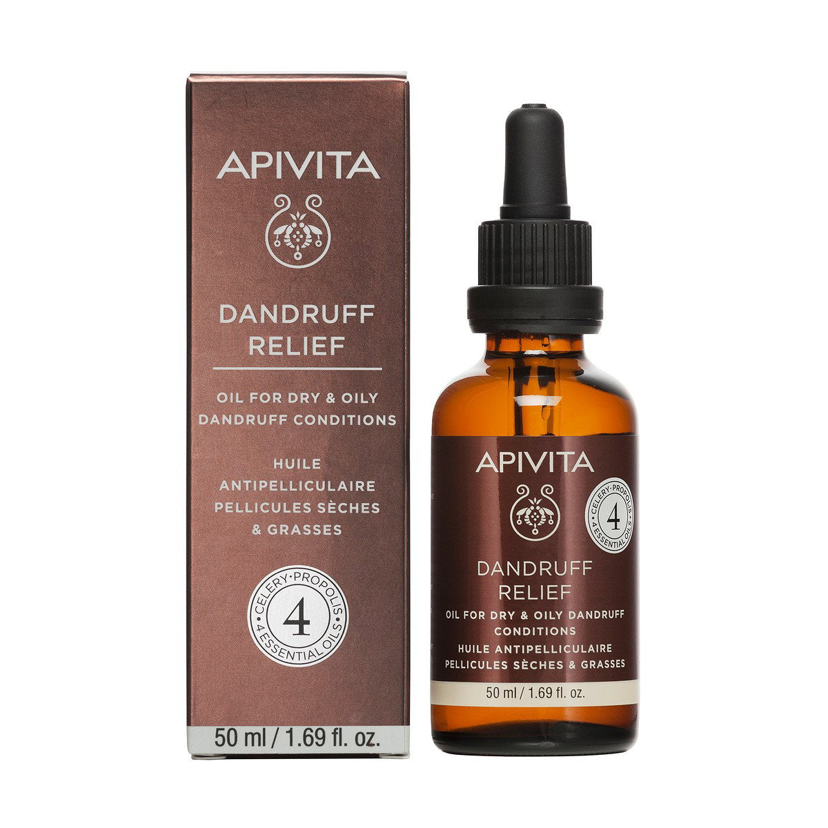 Apivita, Apivita, Hårbottenbehandlingsolja, Mot mjäll, 50 ml