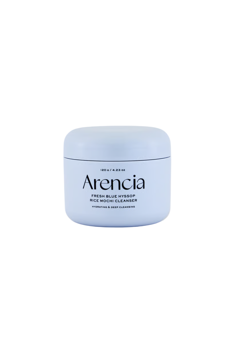 Arencia, Fresh Blue Hyssop Mochi, Återfuktande, Rengöringskräm, 120 ml
