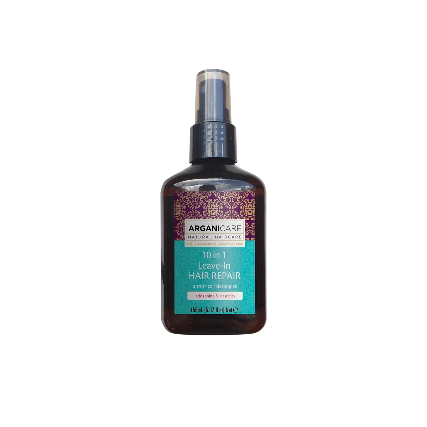 Arganicare, 10 in 1 Argan Oil & Shea Butter, Leave-in balsamspray för hår, Detangling & Anti-Frizz, 150 ml