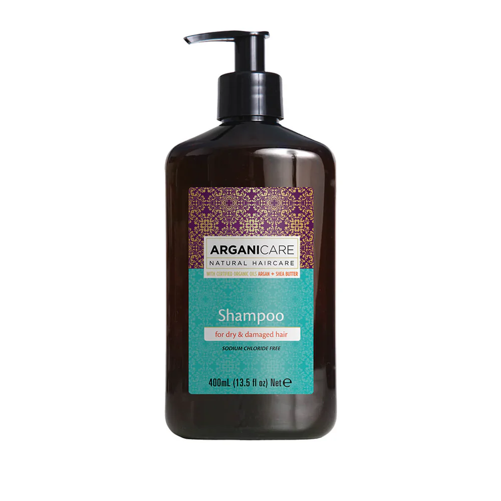 Arganicare, Argan Oil & Shea Butter, Hårschampo, Repairing & Moisturising, 400 ml