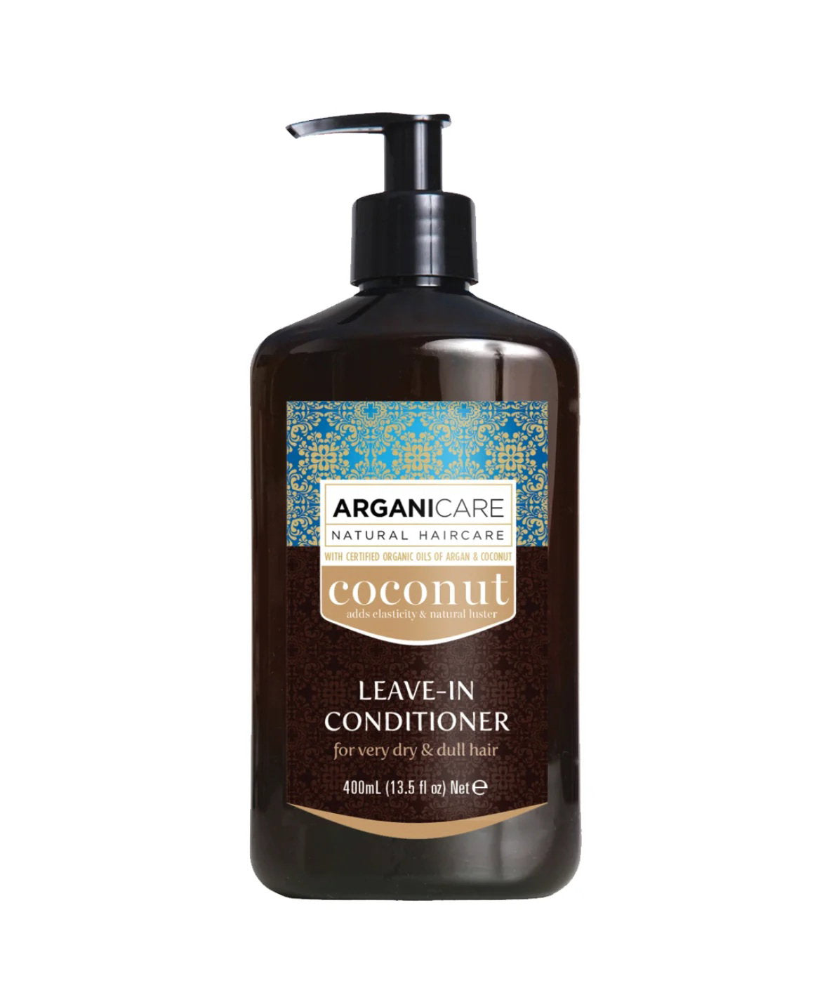 Arganicare, Coconut, Leave-in balsam, Förbättrar elasticiteten, 400 ml