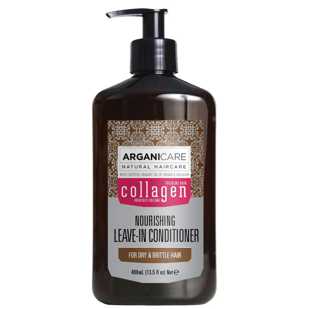 Arganicare, Collagen, Leave-in balsam, Näringsrik, 400 ml