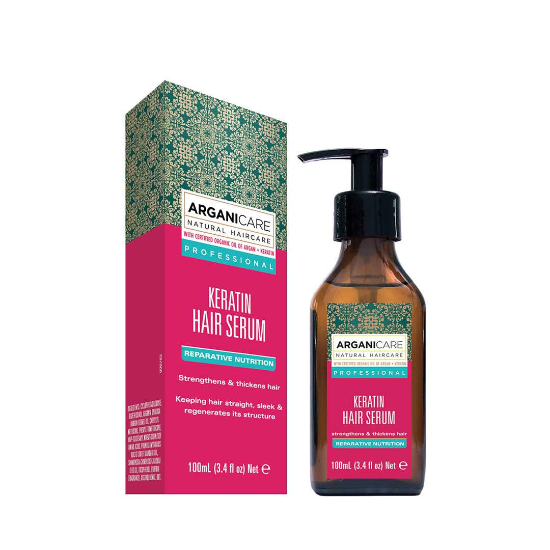 Arganicare, Keratin, Hårserum, Nourishing & Strengthening, 100 ml