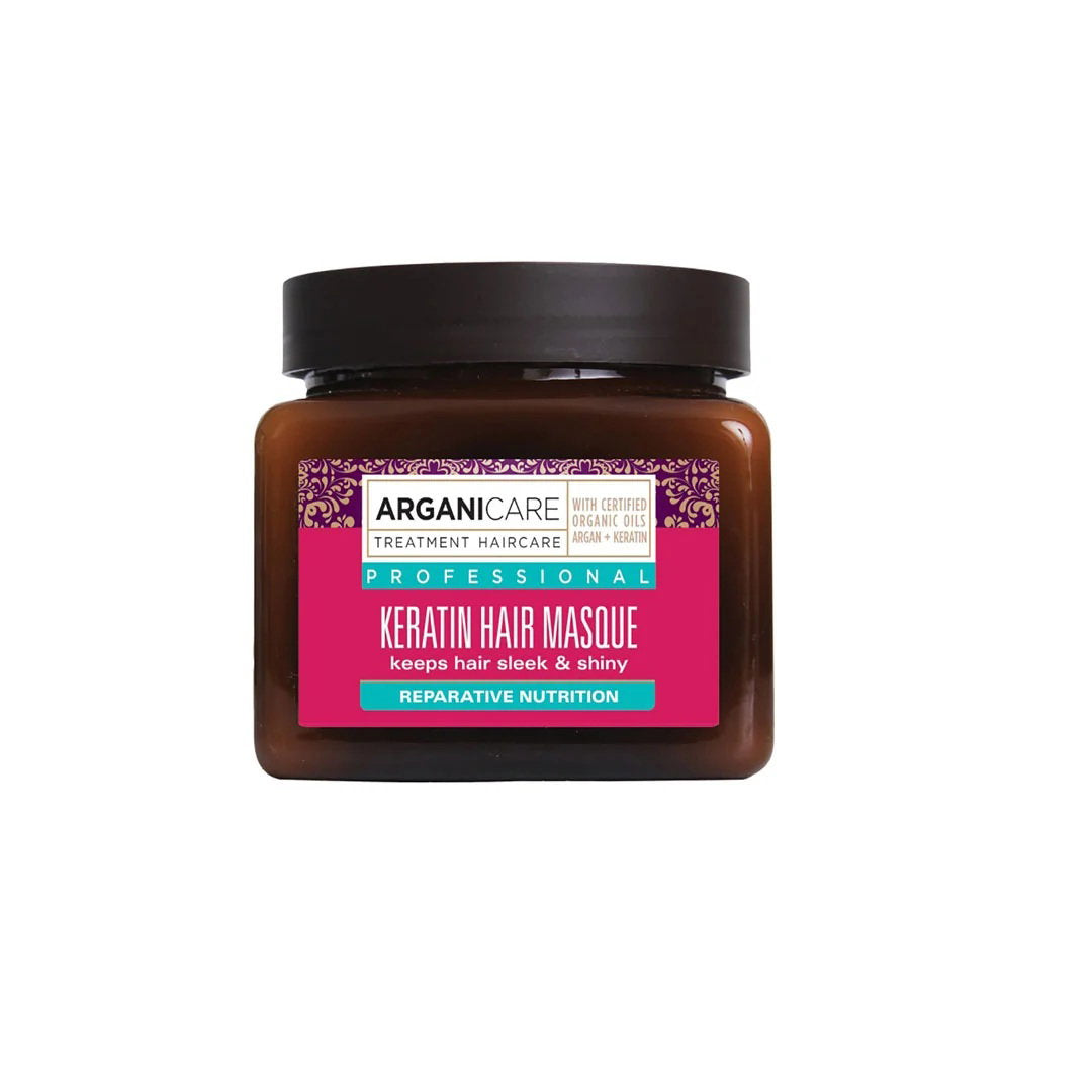 Arganicare, Keratin, Hårbehandlingskräm mask, Nourishing & Repairing, 500 ml