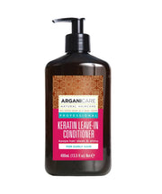 Arganicare, Keratin, Leave-in balsam, Skinande, 400 ml