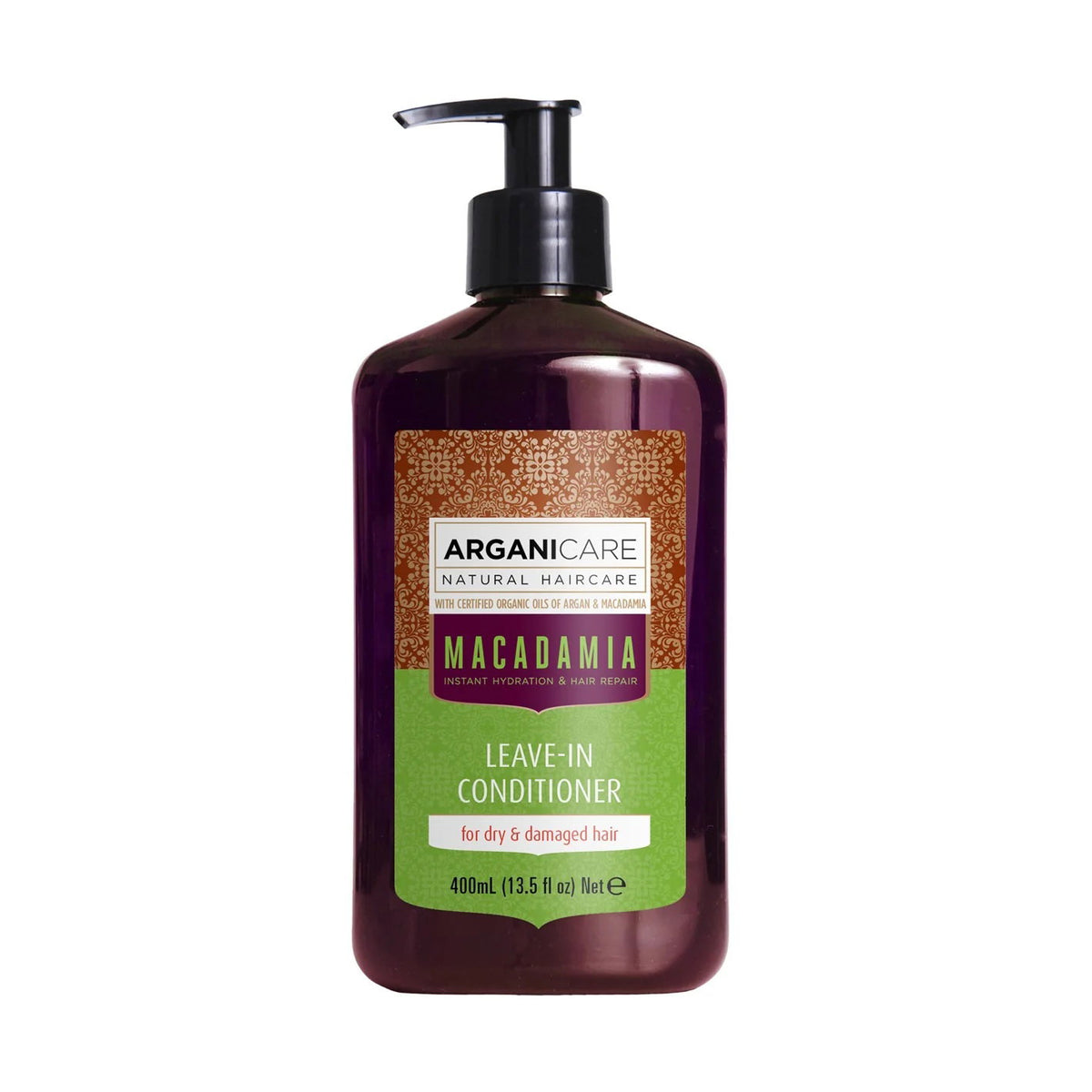 Arganicare, Macadamia, Leave-in balsam, Nourishing & Repairing, 400 ml