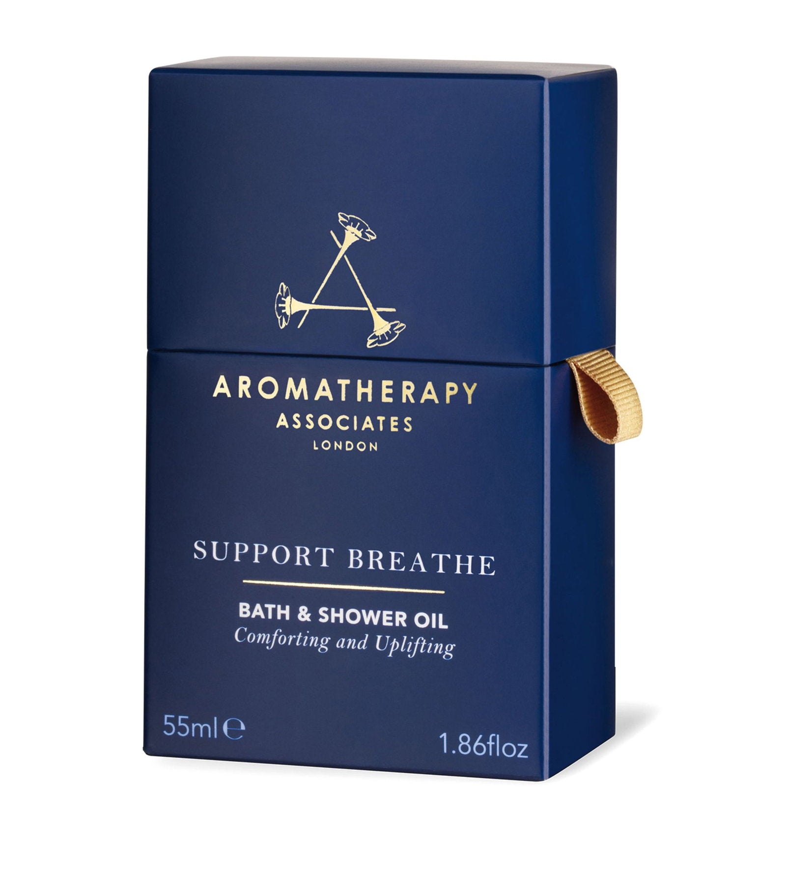 Aromatherapy Associates, Support Breathe, Naturliga eteriska oljor, Fräsch, träaktig och skarp, Mjukgöring, Badolja, 55 ml