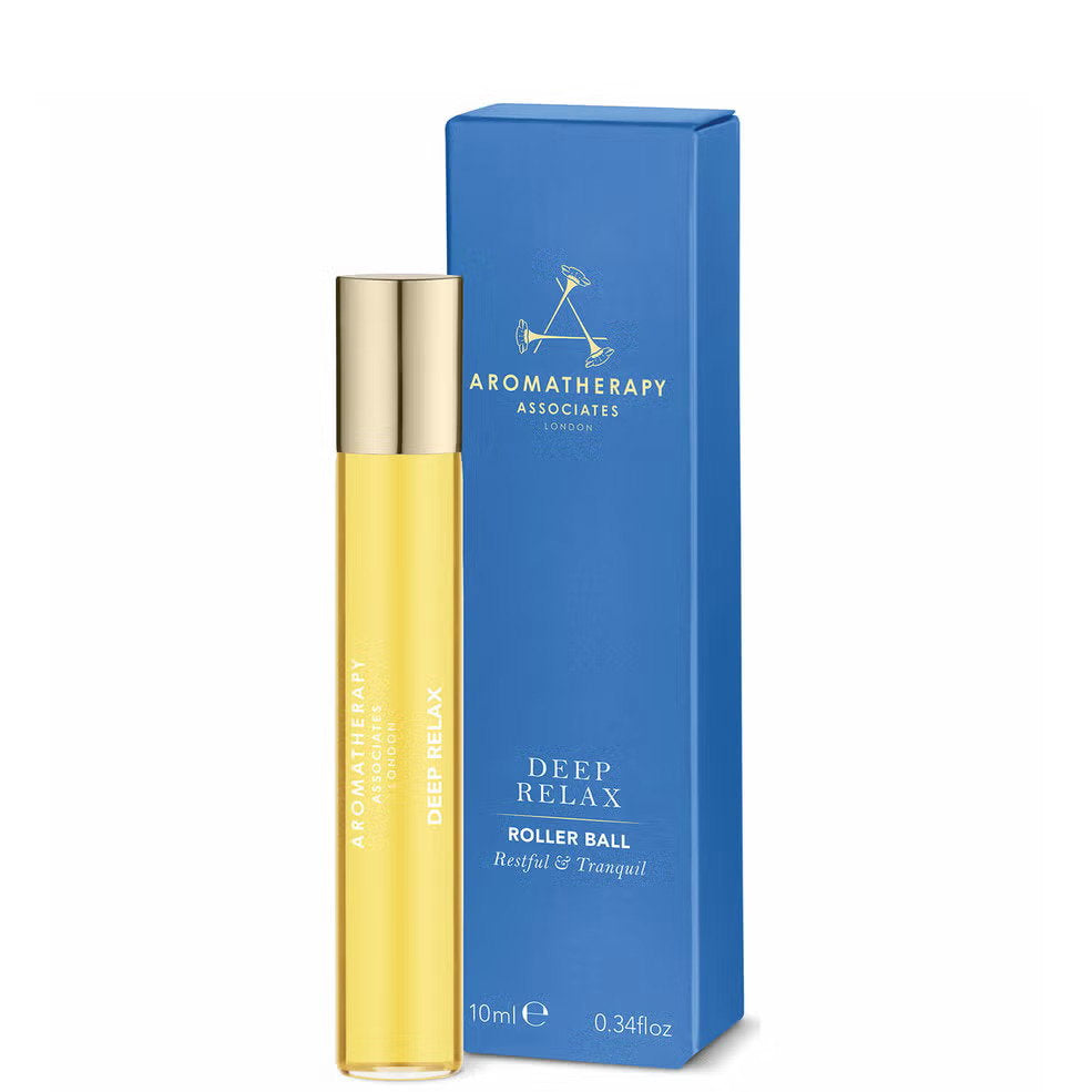 Aromatherapy Associates, Deep Relax, Kamomill, På natten, Slappna av, Roll-on kroppsolja, Vetiver, Kamomill och Sandelträ, 10 ml