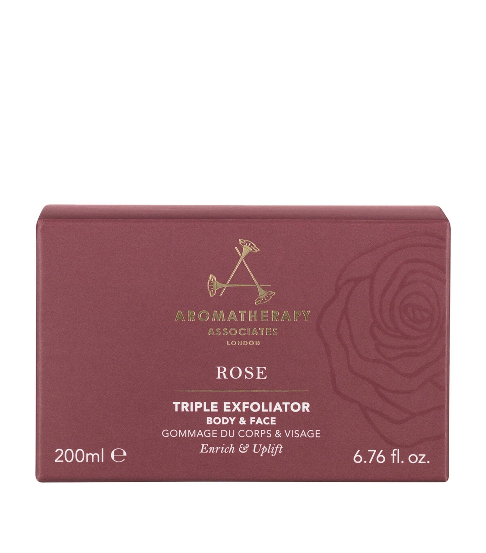 Aromatherapy Associates, Rose, Naturliga eteriska oljor, Exfolierande skrubb, 200 ml