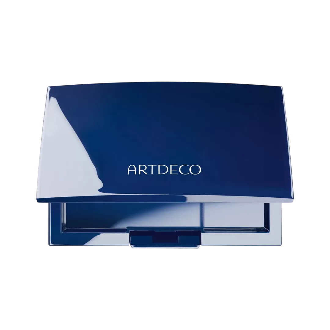 ArtDeco, Beauty Box, Tom plast kompaktfodral för smink, Blå, Med 4 platser