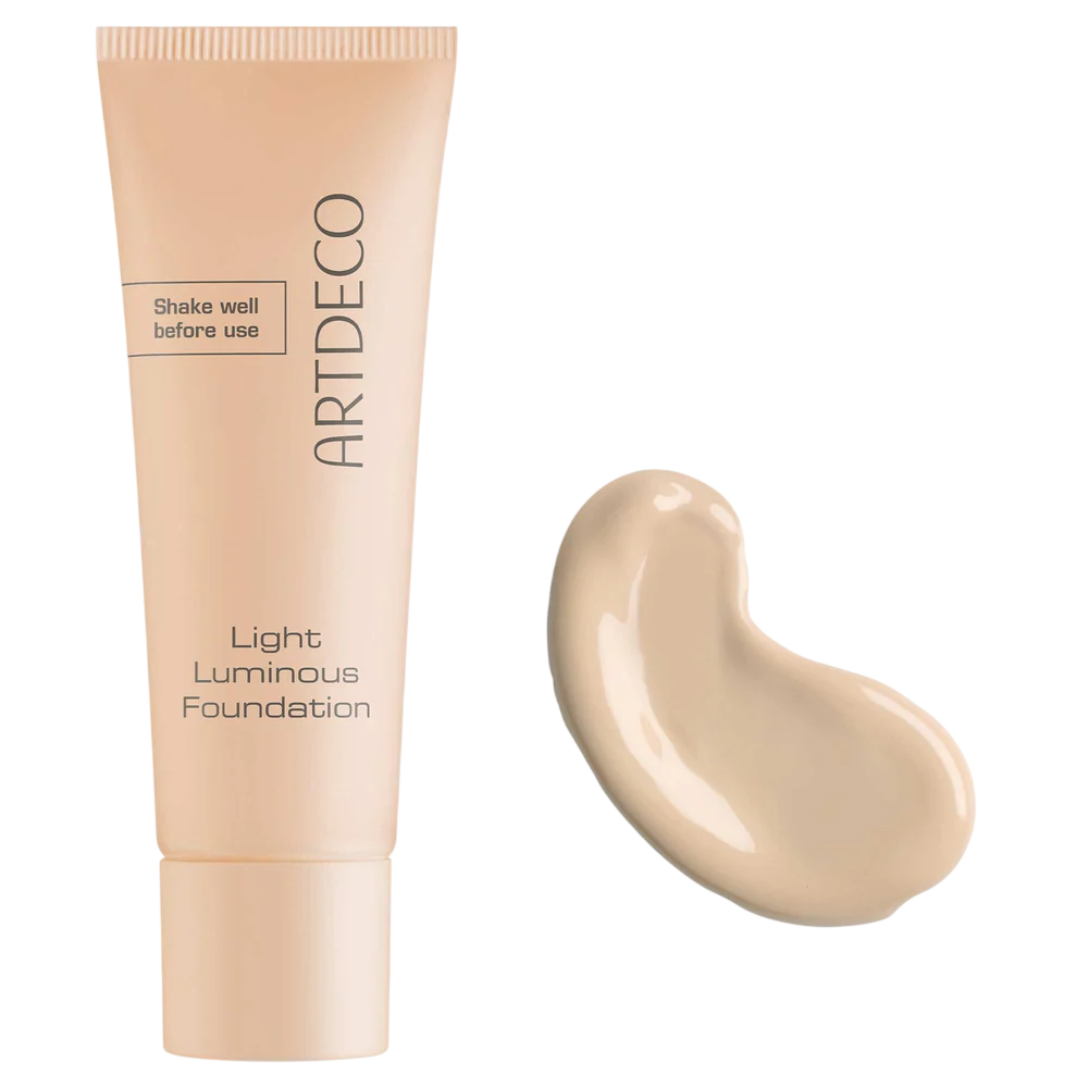 ArtDeco, Light Luminous, Naturlig finish, Flytande foundation, 08, Neutral porslin, 25 ml