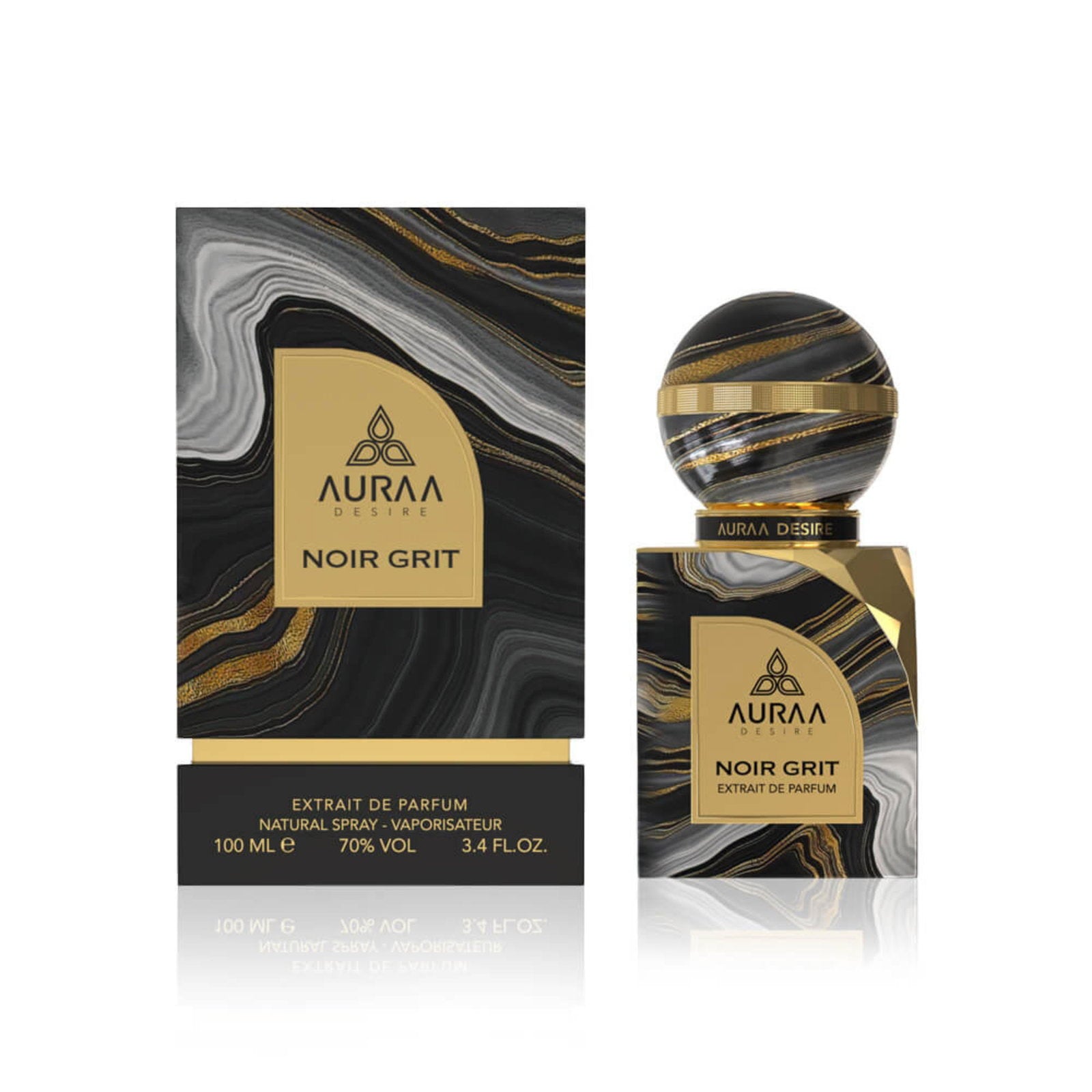 Auraa Desire, Noir Grit, Parfymextrakt, Unisex, 100 ml