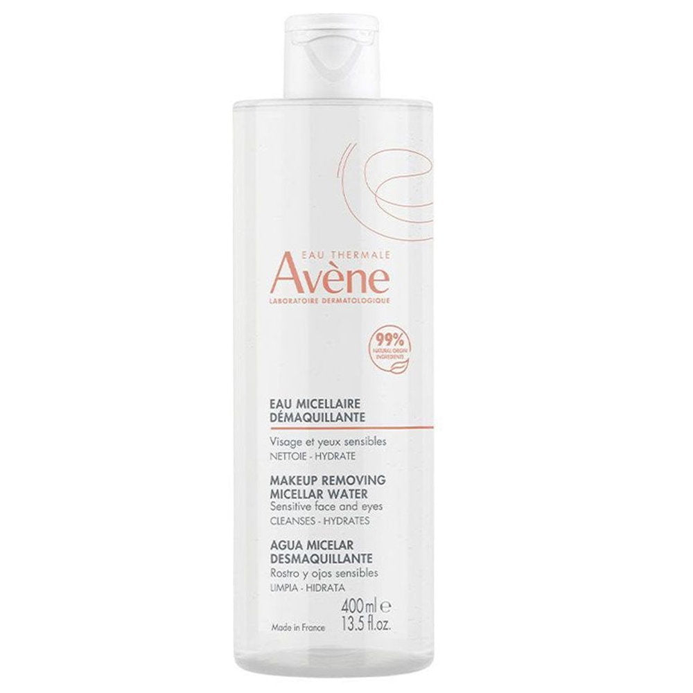 Avene, Eau Thermale, Rengör och tar bort smink, Micellärt vatten, Känslig, 400 ml