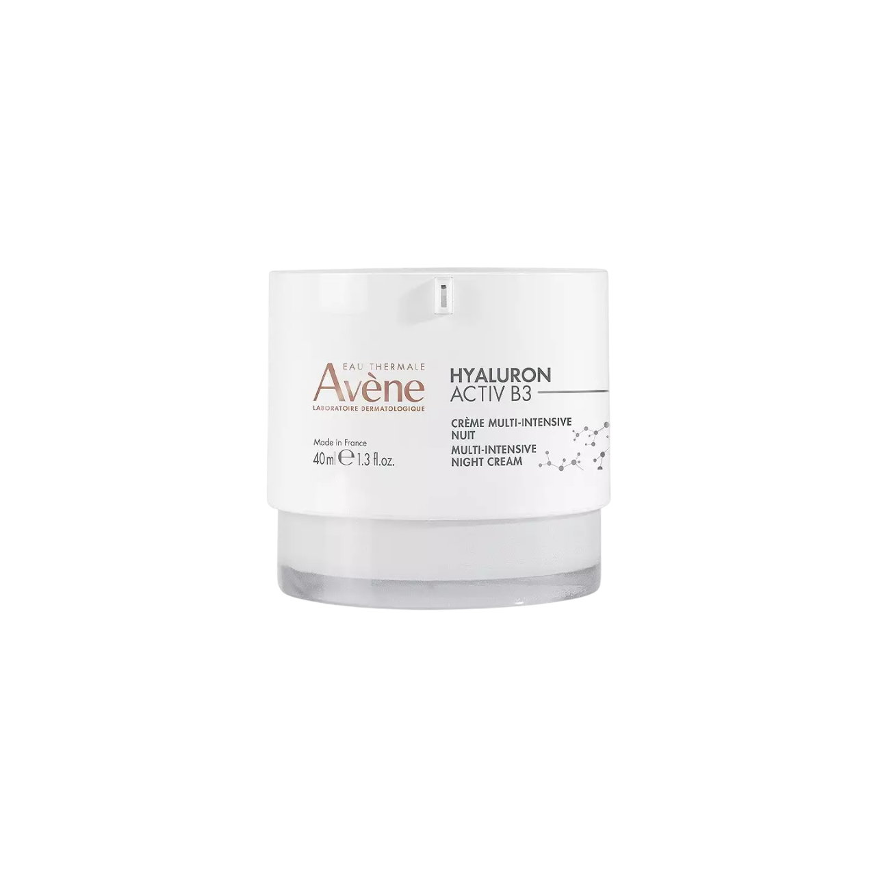 Avene, Hyaluron Activ B3, Hyaluronsyra, Anti-aging, Natt, Grädde, För ansiktet, 40 ml
