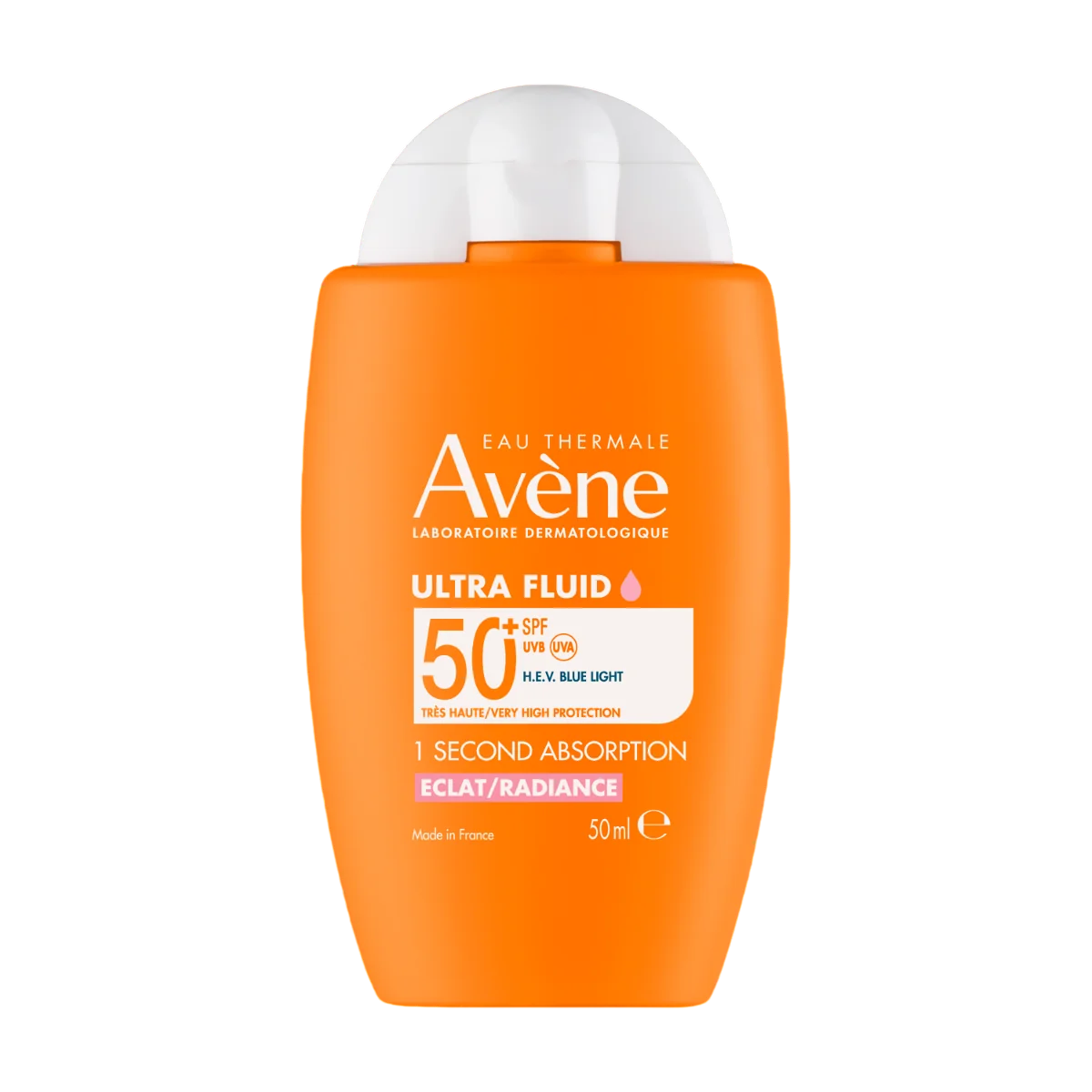Avene, Ultra Fluid, Strålglans, Vätska, För ansiktet, SPF 50+, 50 ml