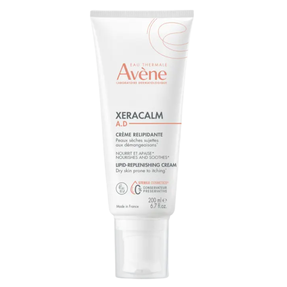 Avene, XeraCalm A.D, Mjukgörare, Grädde, För ansiktet, 200 ml