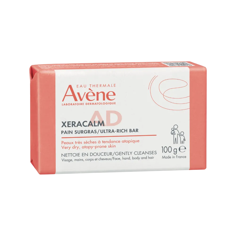 Avene, XeraCalm A.D, Mild rengöring, Rengöringsbar, För ansiktet, 100 g