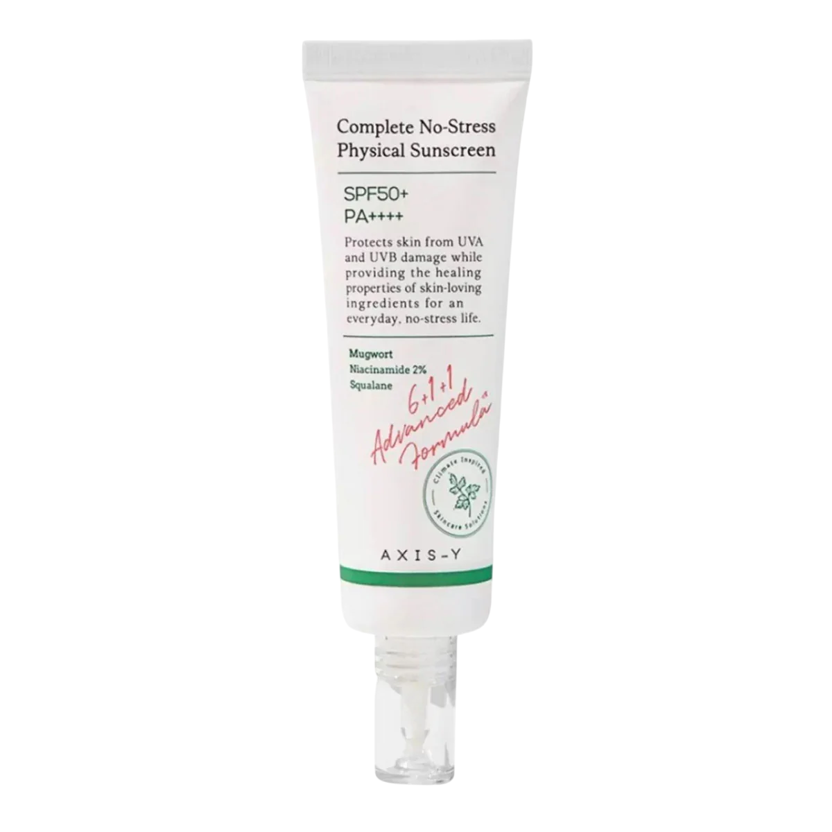 Axis-Y, Complete No-Stress, Sol skydd, Solkräm, För ansiktet, SPF 50+, 50 ml