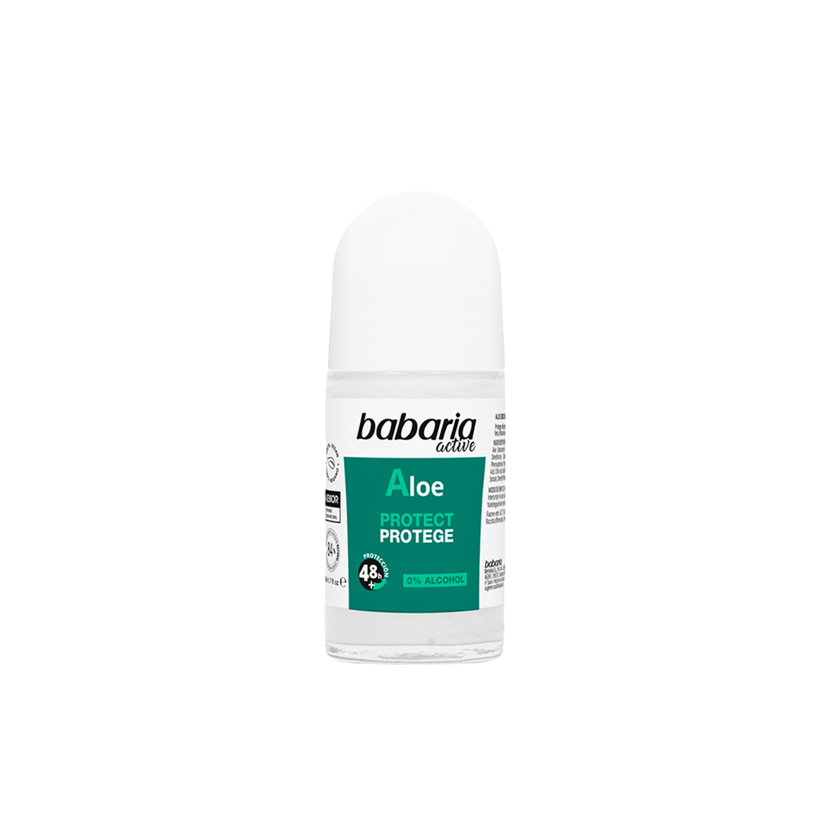 Babaria, Aloe, 48h Protection, Deodorant roll-on, För kvinnor, 50 ml