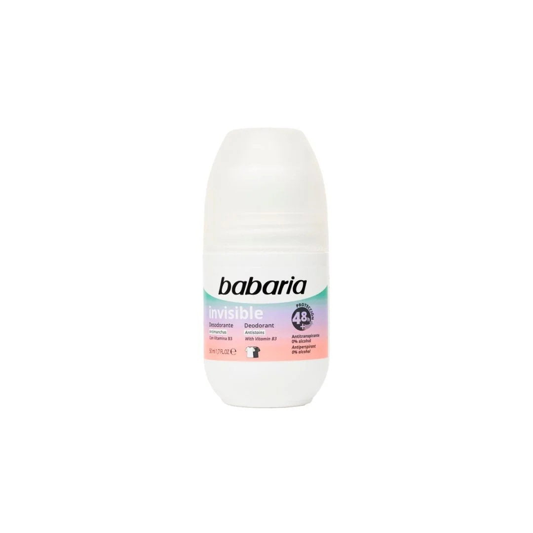 Babaria, Invisible, 48h Protection, Deodorant roll-on, För kvinnor, 50 ml