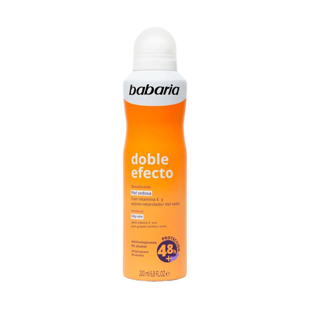 Babaria, Double Effect, Softening & Smoothing, Deodorantspray, För kvinnor, 200 ml