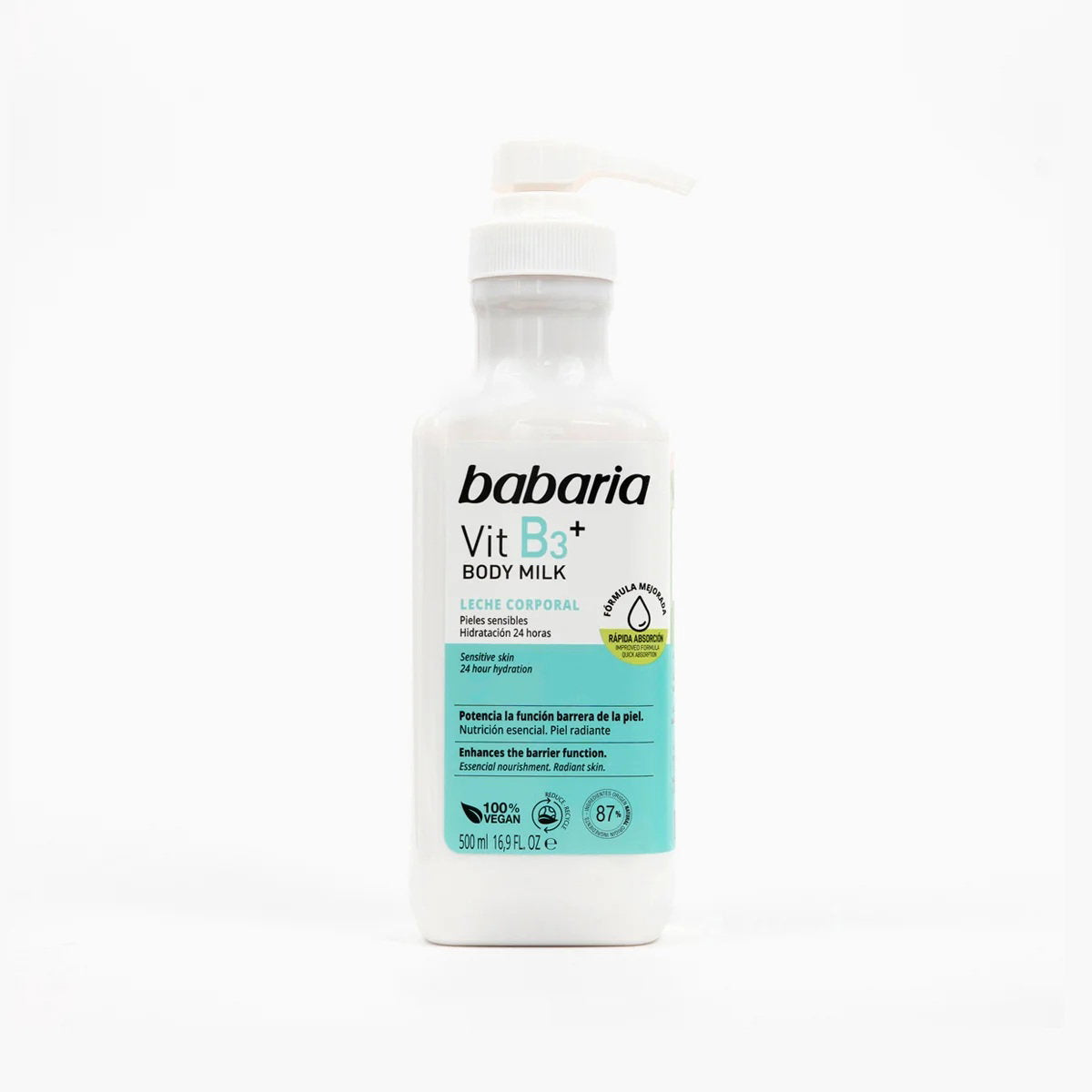 Babaria, Vitamin C, Ökar lystern, Kroppsmjölk, Dagligen, 500 ml