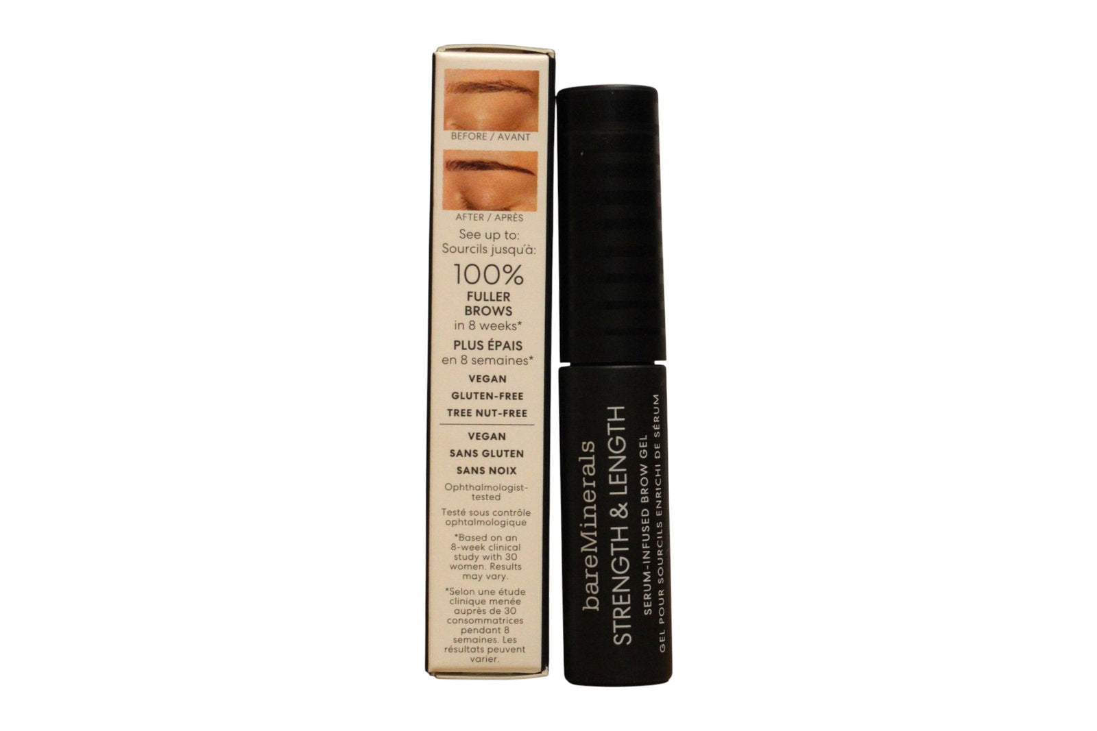 BareMinerals, Strength & Length, Ögonbrynsgel, Kastanj, 5 ml