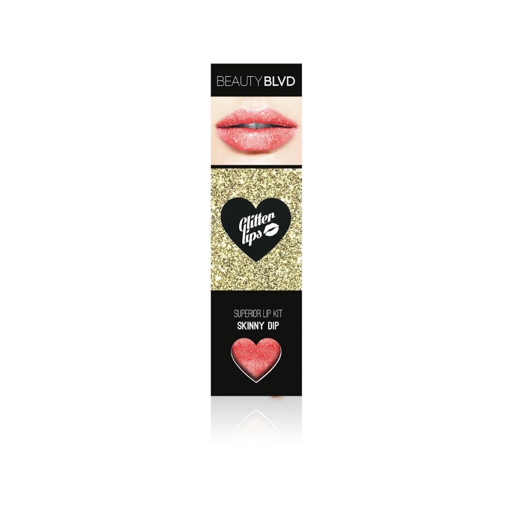 Beauty Blvd, Glitter Lips, Skinande, Läppglans, Nakenbad, 3.5 ml
