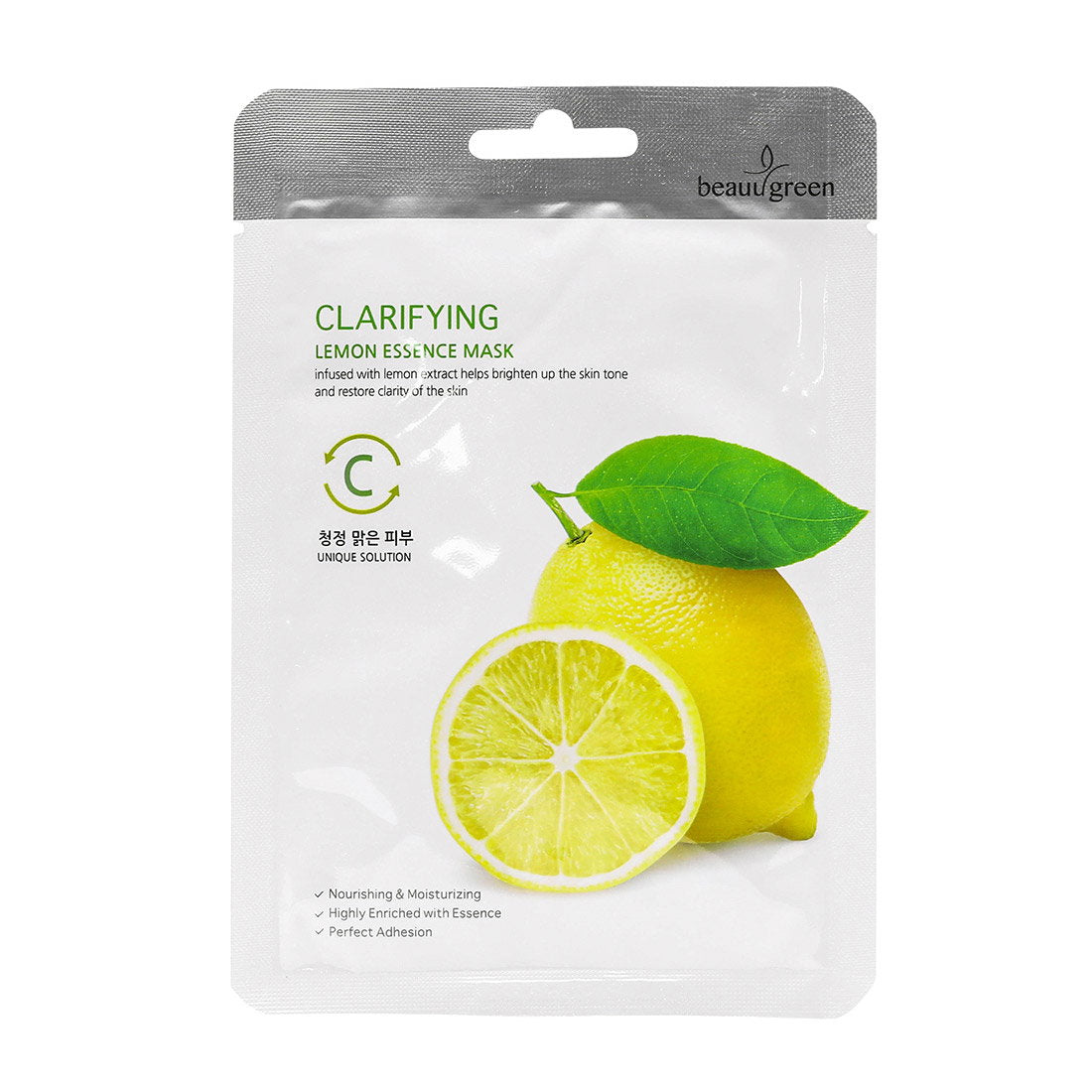 Beauugreen, Clarifying, Citronessens, Renande, Ansiktsmask, För ansiktet, 23 g