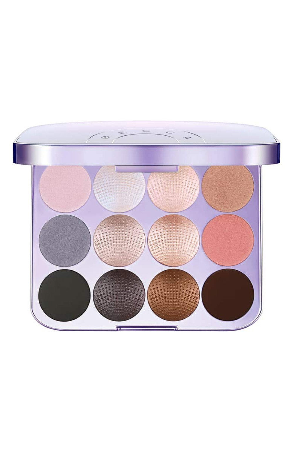 Becca, Pearl Glow Shimmering, Skimrande, Ögonskuggspalett, 12 nyanser, 3.3 g