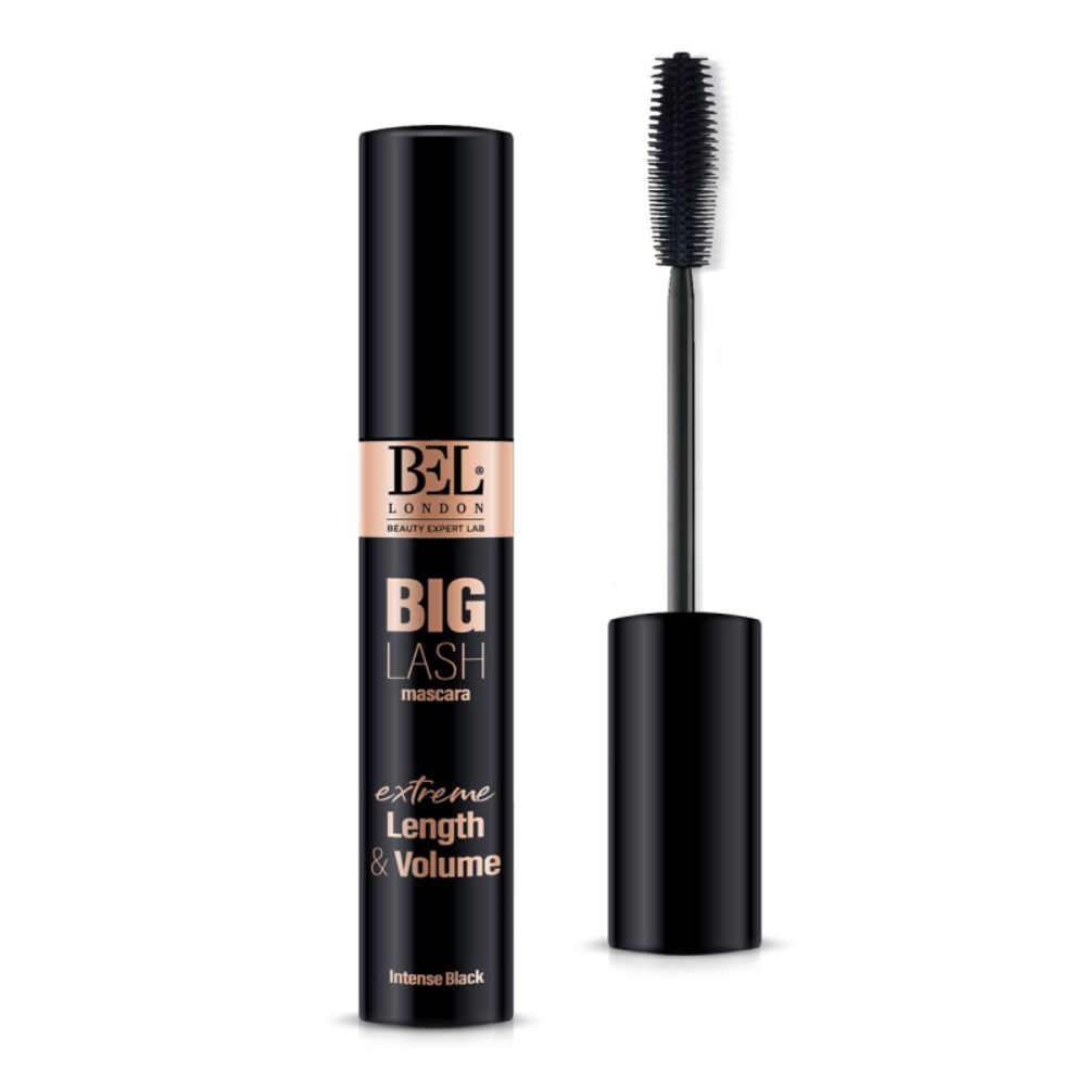 Bel London, Big Lash, Volymgivande & förlängande, Mascara, Intensivt svart, 13.5 ml