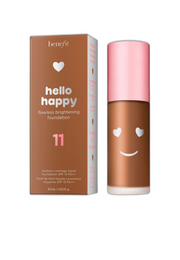 Benefit, Hello Happy, Brightening, Liquid foundation, 11, Dark neutral, SPF 15, 30 ml