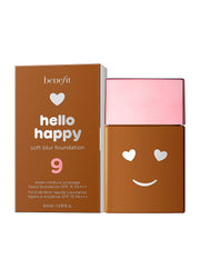 Benefit, Hello Happy Soft Blur, Matt finish, Flytande foundation, 09, Djupt neutral, SPF 15, 30 ml