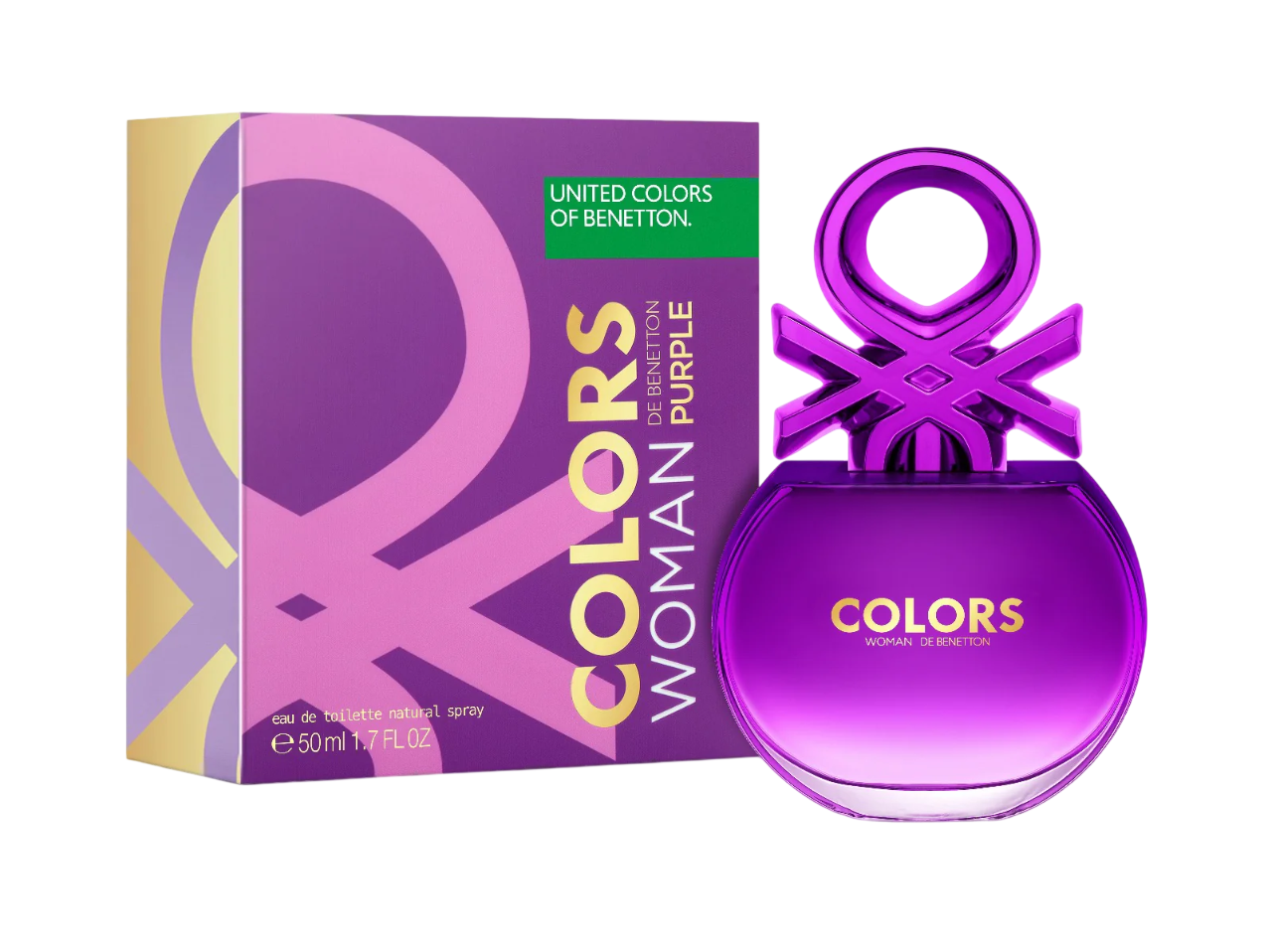 Benetton, Colors Purple, Eau de Toilette, För kvinnor, 50 ml