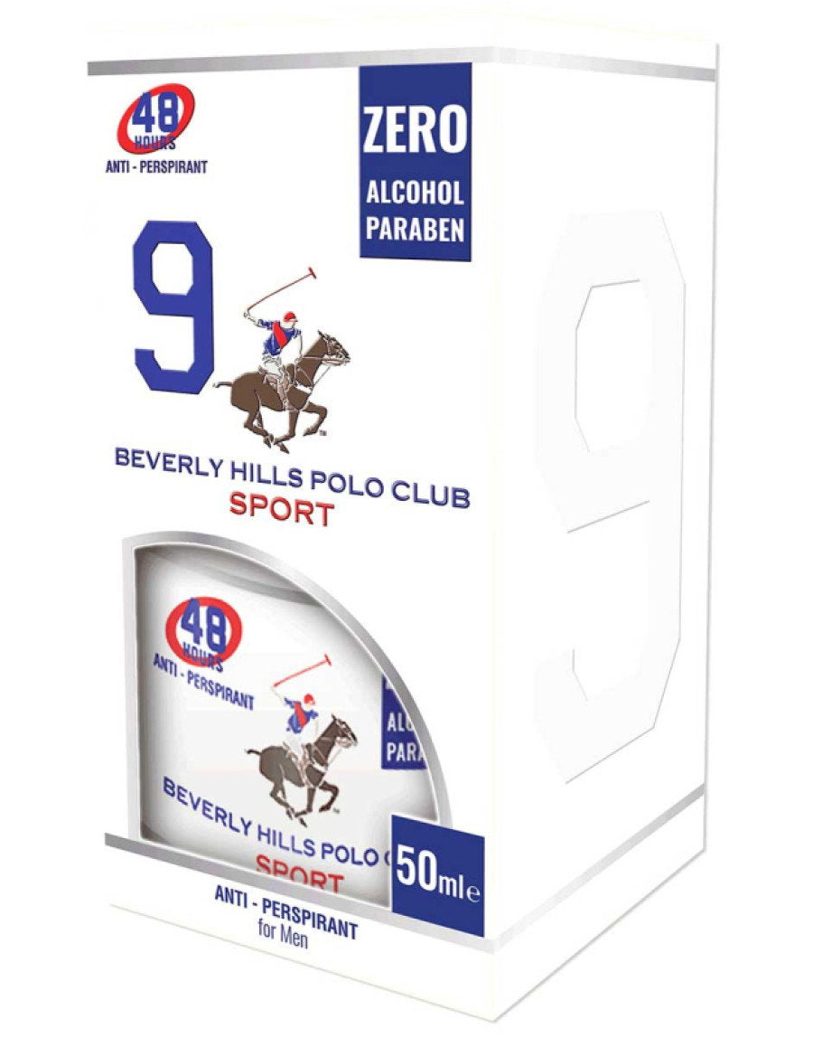 Beverly Hills Polo Club, 1982 - Sport 9, Antiperspirant, Deodorantspray, För män, 50 ml