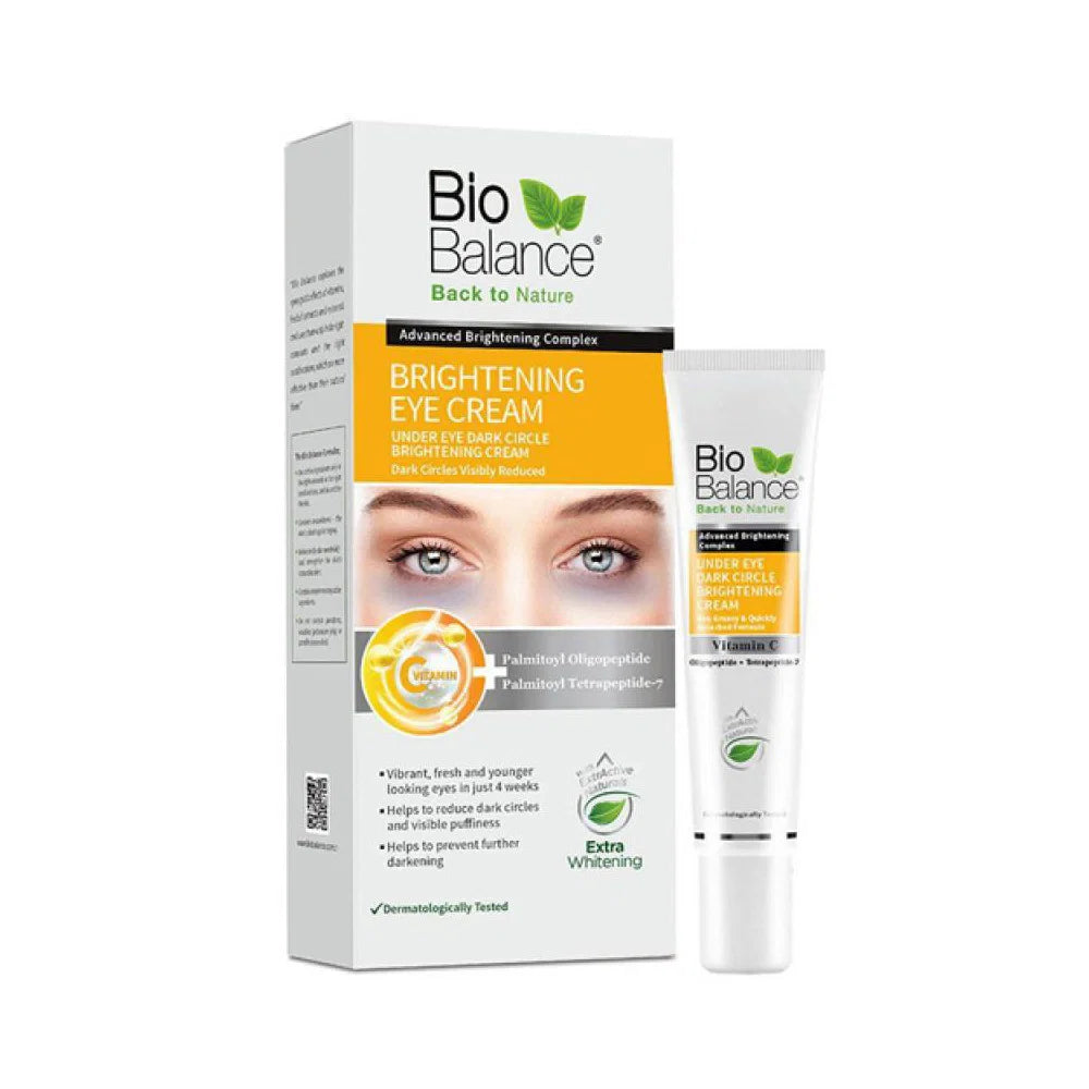 Bio Balance, Brightening, Brightening & Illuminating, Dag & Natt, Ögonkräm, 15 ml