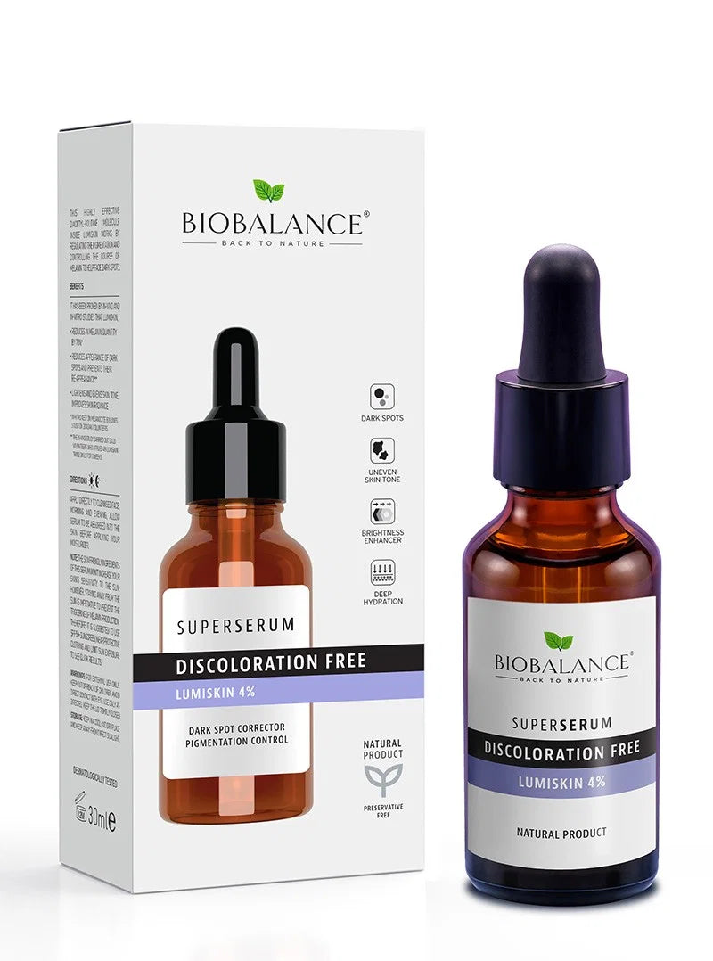 Bio Balance, Discoloration Free, Brightening & Illuminating, Dag & Natt, Serum, För ansiktet, 30 ml