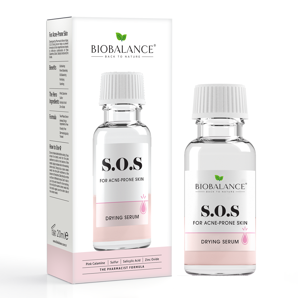 Bio Balance, S.O.S, Rengöring och rening, Tonic lotion, För ansiktet, 20 ml
