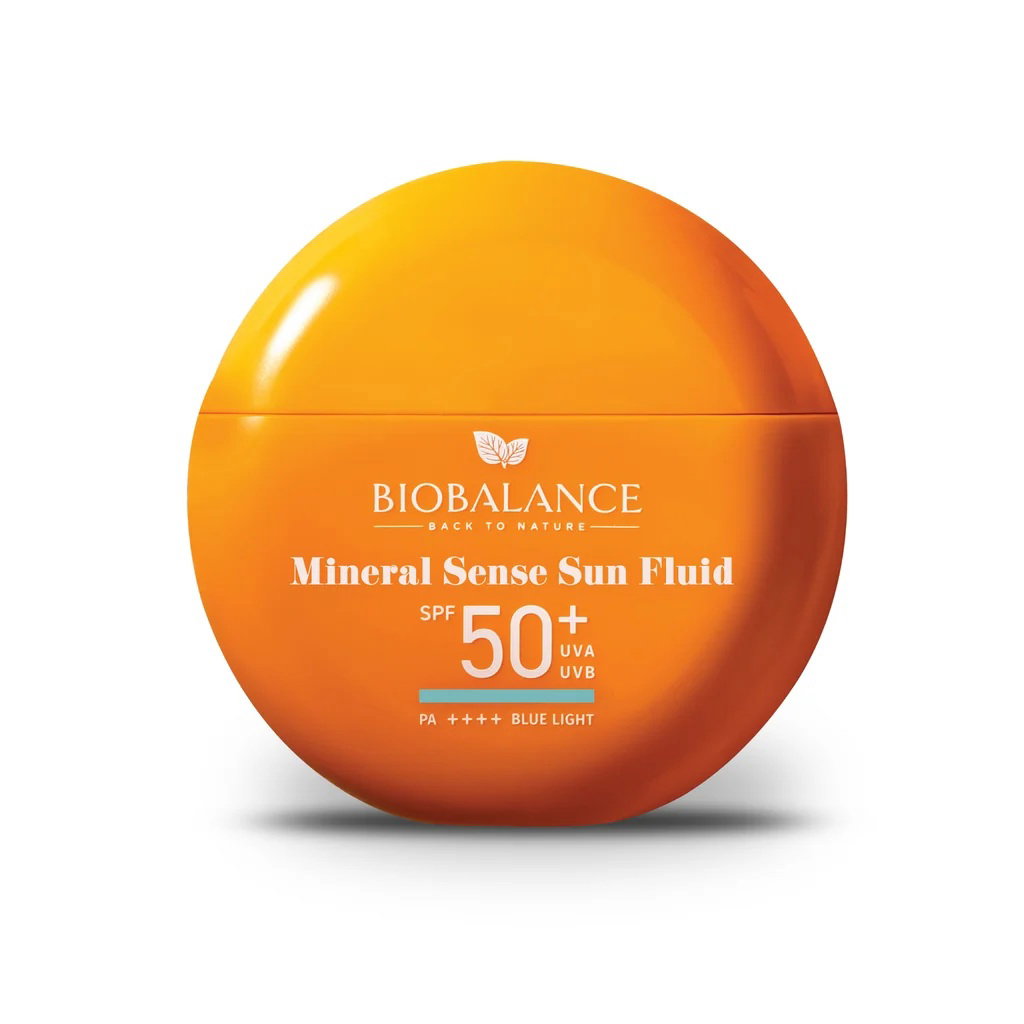 Bio Balance, Mineral Sense Sun, Protecting, Innan sol exponering, Vätska, För ansiktet, SPF 50, 40 ml