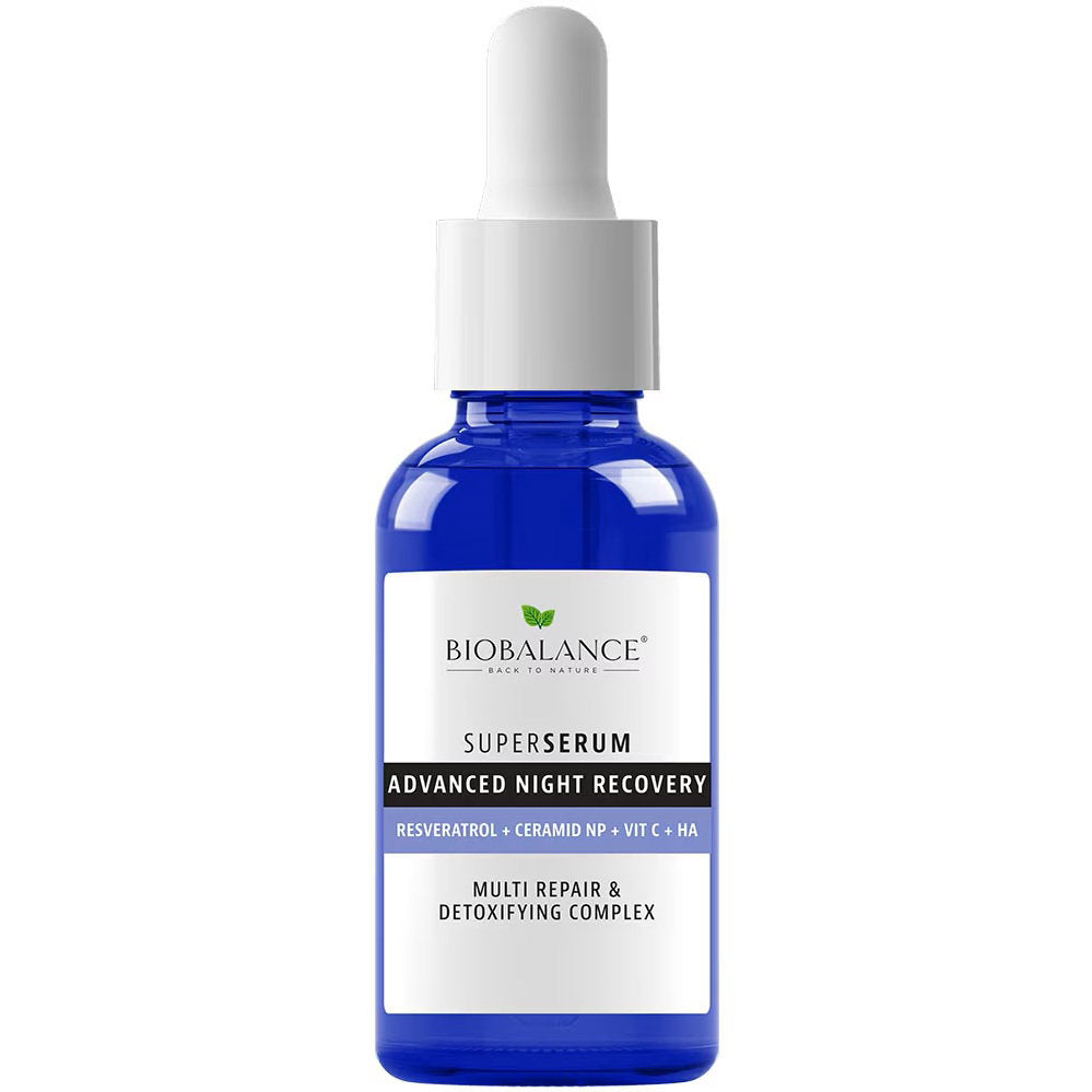 Bio Balance, Advanced Night Recovery, Repairing & Brightening, Dag & Natt, Serum, För ansiktet, 30 ml