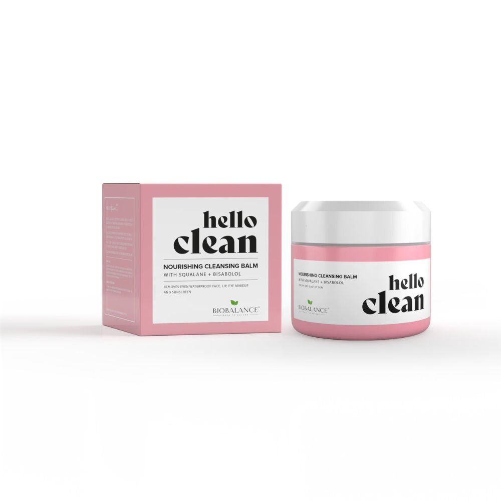 Bio Balance, Hello Clean Nourishing, Rengöring & Lugnande, Rengöringsbalsam, För ansikte & ögon, 100 ml