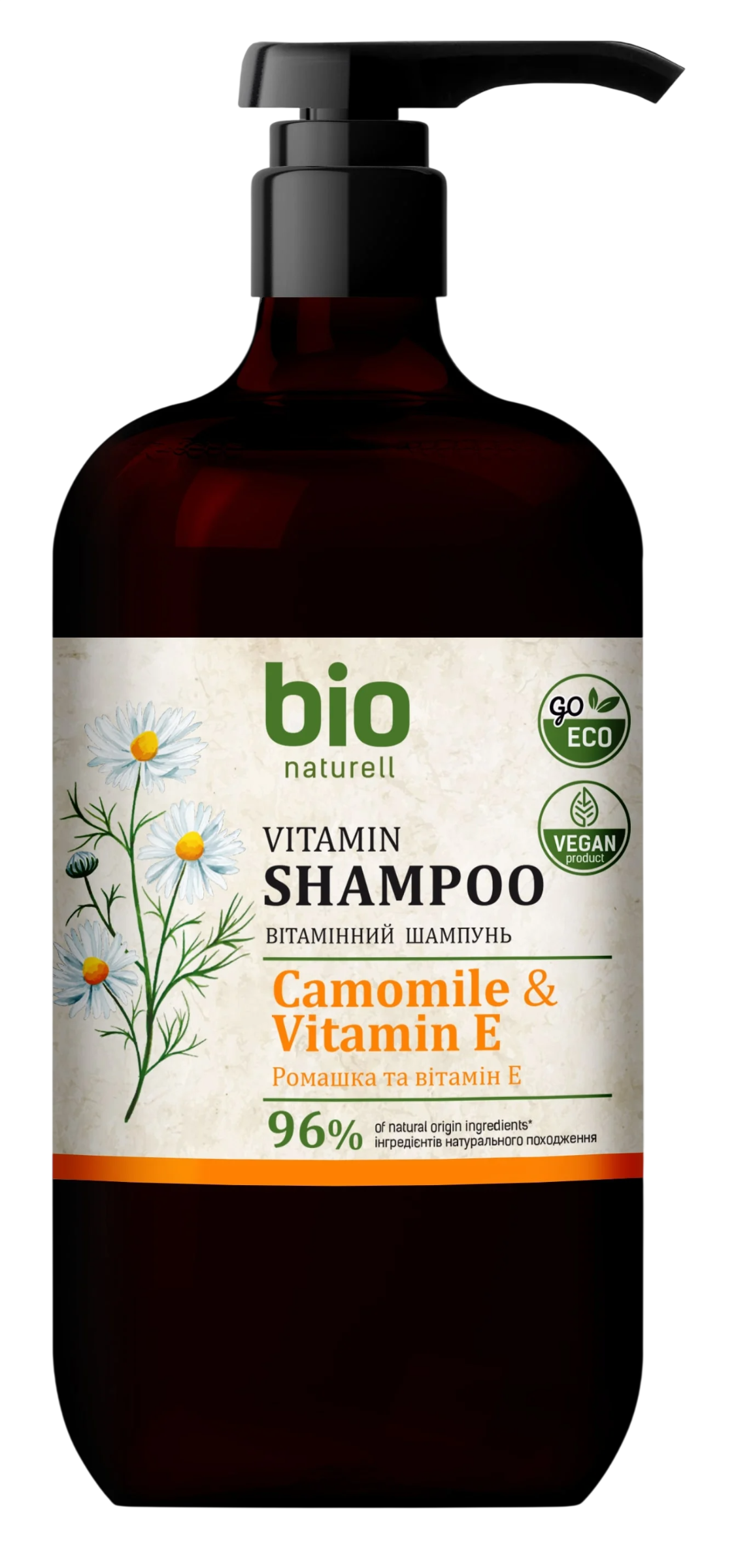 Bio Naturell, Bio Naturell, Camomile & Vitamin E, Hårschampo, Näringsrik, 946 ml